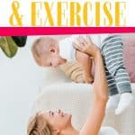 mom exercising by lifting child - christian women & exercise