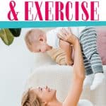 mom exercising by lifting child - christian women & exercise