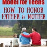 3 generations - grandfather, son, and grandson all fishing. Title - 5 ways to model for teens how to honor father & mother