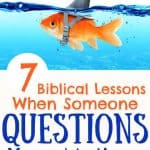 fish swimming with shark hat - title 7 biblical lessons when someone questions your motives