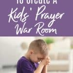 little boy playing - create a kids' war prayer room