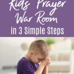 little boy playing - create a kids' war prayer room