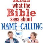 sister yelling at brother - title - 7 steps to stop sibling name-calling Biblically